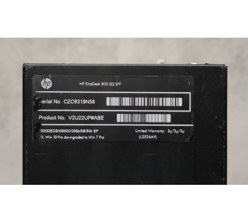 Компьютер HP EliteDesk 800 G2 SFF i5-6600 8Gb DDR4 128Gb SSD