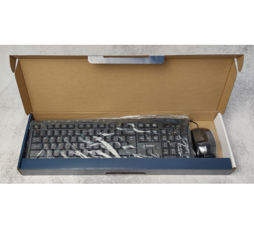 Комплект проводной клавиатуры + мышь Gembird KBS-UM-03-UA (USB) Black NEW