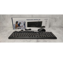 Комплект проводной клавиатуры + мышь Gembird KBS-UM-03-UA (USB) Black NEW