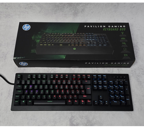 Новая игровая клавиатура HP Pavilion 800 (5JS06AA) Black NEW