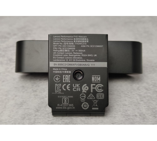 Веб-камера Lenovo Performance 510 Black FullHD 1920x1080 (4XC1D66055) Новая NEW