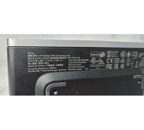 Компьютеры HP EliteDesk 800 G3 Mini i5-7500t 8Gb DDR4 256Gb SSD