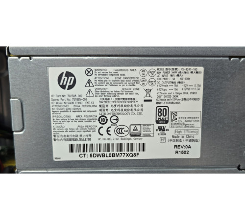 Компьютер ПК HP 600 G1 SFF i5-4430 8GB DDR3 128Gb SSD