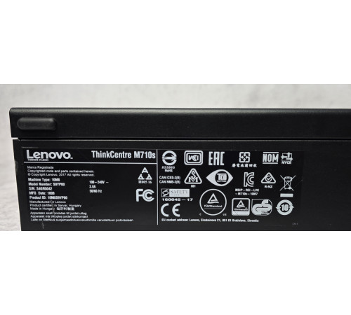 Компьютер Lenovo ThinkCentre m710s SFF i3-6100 8GB DDR4 NVMe 256Gb SSD