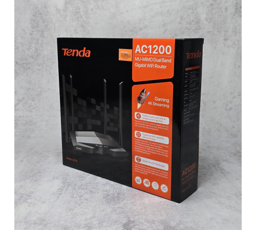 Wi-Fi Роутер Tenda AC10 (AC1200) 4 антенны Black NEW Новый