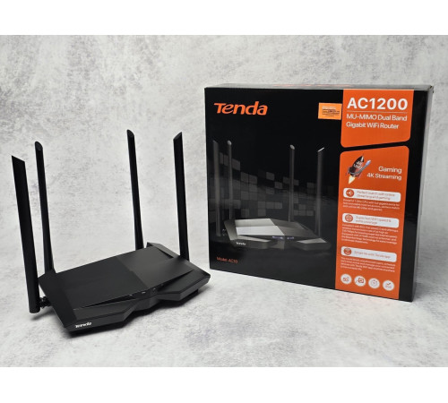 Wi-Fi Роутер Tenda AC10 (AC1200) 4 антенны Black NEW Новый