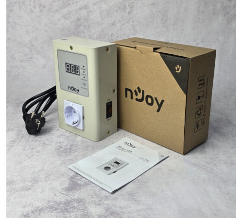 Стабилизатор напряжения (Реле напряжения) Njoy Royer 16А White NEW Новый