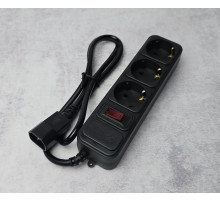 Сетевой фильтр PowerPlant с кабелем для ИБП 1 м Black NEW Новый