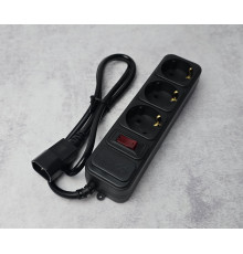 Сетевой фильтр PowerPlant с кабелем для ИБП 1 м Black NEW Новый