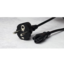 Кабель питания 220 V CEE 7/7 – IEC C5, 3pin. 1.8 м