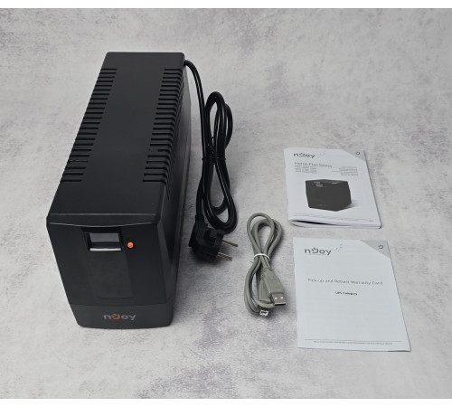 Источник бесперебойного питания (ИБП) NJOY Horus Plus 800 (PWUP-LI080H1-AZ01B) Black NEW Новый