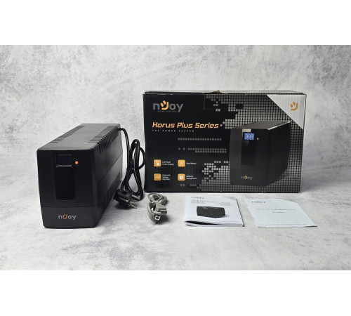 Источник бесперебойного питания (ИБП) NJOY Horus Plus 800 (PWUP-LI080H1-AZ01B) Black NEW Новый