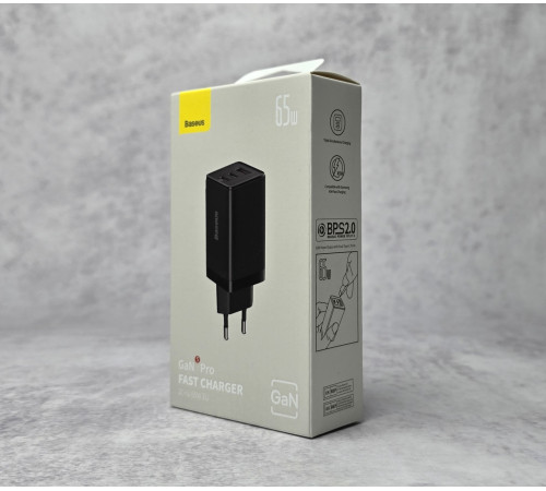 Сетевое зарядное устройство Baseus GaN5Pro65W Black NEW Новый