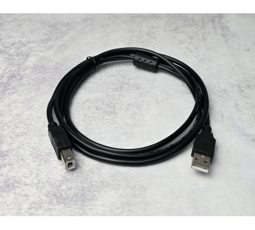 Кабель для принтера USB 2.0 AM/BM 1.5 м Black
