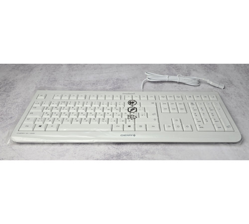 Современная клавиатура Cherry KC 1000 1.8 м USB 2.0 Белая White NEW