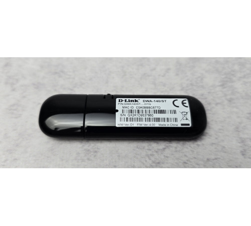 USB Wi-Fi адаптера D-Link, модель DWA-140 б/у/100-300 Мбит/с Black