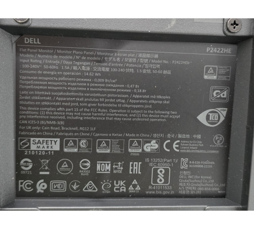 Монитор безрамочный 23.8" Dell P2422He 1920х1080 16:9 IPS WLED