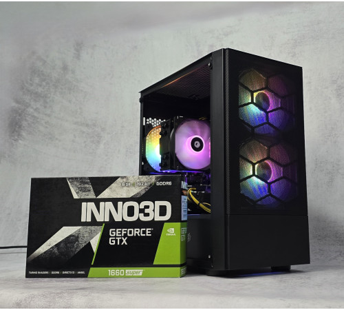 Игровой ПК компьютер GTX 1660 Super Ryzen 5 3600 16GB DDR4 512GB SSD M.2 NVME 1stPlayer PS-600FK 600W