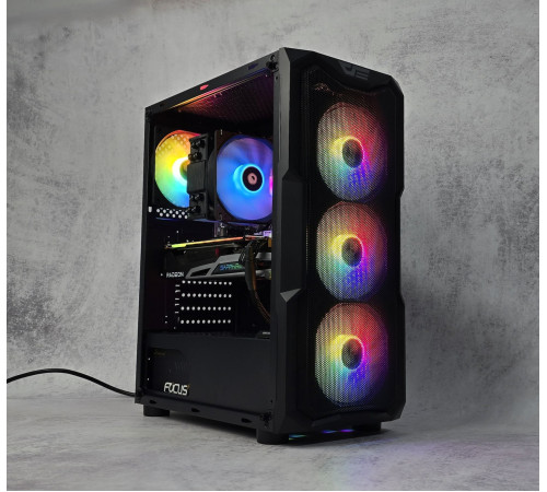 Игровой ПК компьютер Radeon RX6800 Ryzen 5 7500F 32GB DDR5 NVME 1Tb NVME SSD M.2 SeaSonic 850W Black NEW