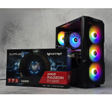 Игровой ПК компьютер Radeon RX6800 Ryzen 5 7500F 32GB DDR5 NVME 1Tb NVME SSD M.2 SeaSonic 850W Black NEW