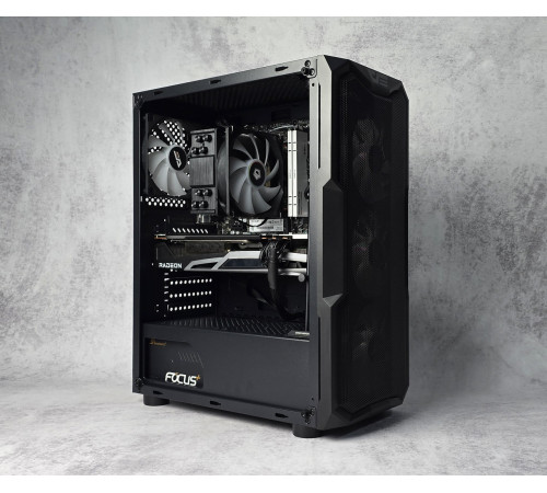 Игровой ПК компьютер Radeon RX6800 Ryzen 5 7500F 32GB DDR5 NVME 1Tb NVME SSD M.2 SeaSonic 850W Black NEW