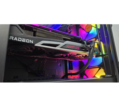 Игровой ПК компьютер Radeon RX6800 Ryzen 5 7500F 32GB DDR5 NVME 1Tb NVME SSD M.2 SeaSonic 850W Black NEW
