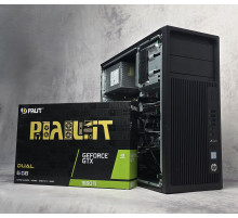 Игровой ПК компьютер HP Z240 Xeon E3-1270 v6 GTX1660Ti/Super 16GB DDR4 256Gb NVMe SSD M.2 + HDD 3.5 750Gb
