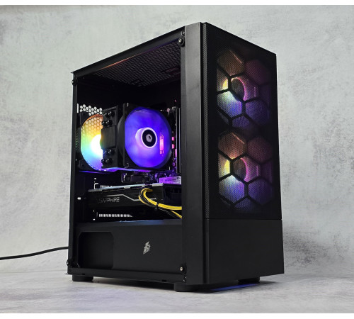 Игровой ПК компьютер Radeon RX580 8Gb Ryzen 5 3600 16Gb DDR4 512GB SSD M.2 NVME 1stPlayer 600W Black NEW