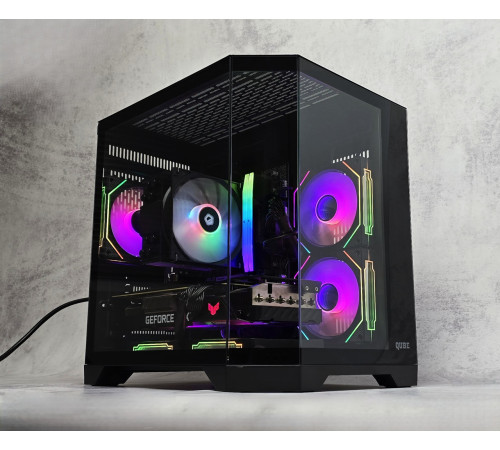 Игровой ПК компьютер Qube GF RTX3080 Ryzen 5 7500F 32Gb DDR5 1Tb Patriot P300 NVMe SSD M.2 850W NEW