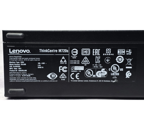 Компьютер ПК Lenovo ThinkCentre M720s SFF i5-8400 8GB DDR4 256Gb SSD M.2 NVMe