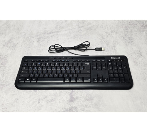 Клавиатура USB Microsoft Keyboard Wired 600 Black