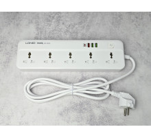 Сетевой фильтр LDNIO SC5415 2 м 1 PD 20W 1 QC 18W 2 auto ID White Новый NEW