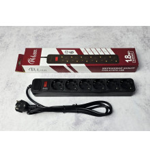 Сетевой фильтр ProLogix 1.8 м 6 розеток (PRS-075P6-18B) черный Black Новый NEW