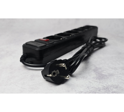 Сетевой фильтр ProLogix 1.8 м 6 розеток (PRS-075P6-18B) черный Black Новый NEW