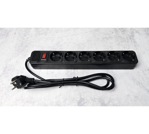 Сетевой фильтр ProLogix 1.8 м 6 розеток (PRS-075P6-18B) черный Black Новый NEW