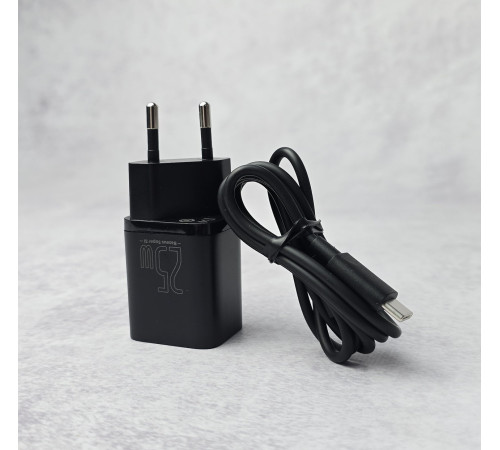 Сетевое зарядное устройство для Baseus Super Si 25W With cable Type-C черный Black Новый NEW