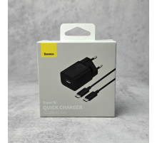 Сетевое зарядное устройство для Baseus Super Si 25W With cable Type-C черный Black Новый NEW