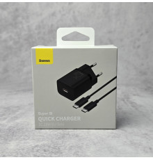 Сетевое зарядное устройство для Baseus Super Si 25W With cable Type-C черный Black Новый NEW