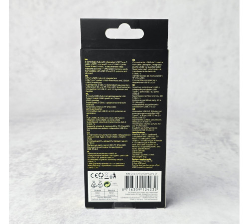 Мультипортовый адаптер USB Type-C Cablexpert UHB-CM-CRU3P1U2P2-01 Новый NEW