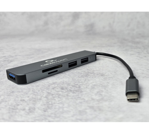 Мультипортовый адаптер USB Type-C Cablexpert UHB-CM-CRU3P1U2P2-01 Новый NEW