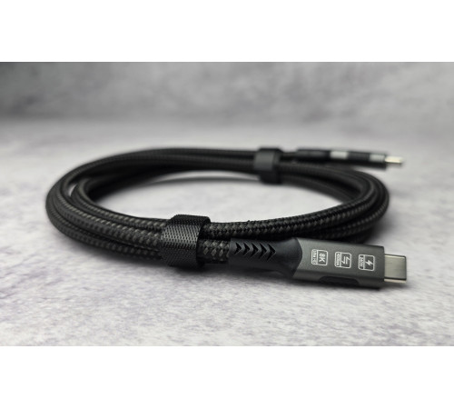 Кабель USB 4 Type-C to Type-C Thunderbolt 4 PD 240W 40 Гбит/с 1.8 м Black Новый NEW