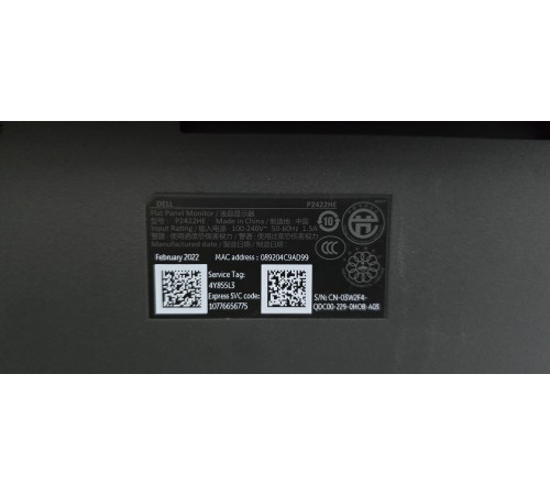 Монітор 23.8" Dell Professional P2422HE IPS 1920×1080 USB-C