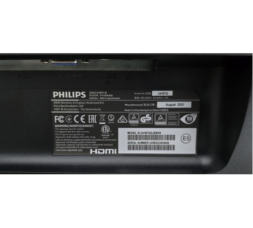 Монітор 23.8" Philips 241B7QGJEB IPS 1920×1080